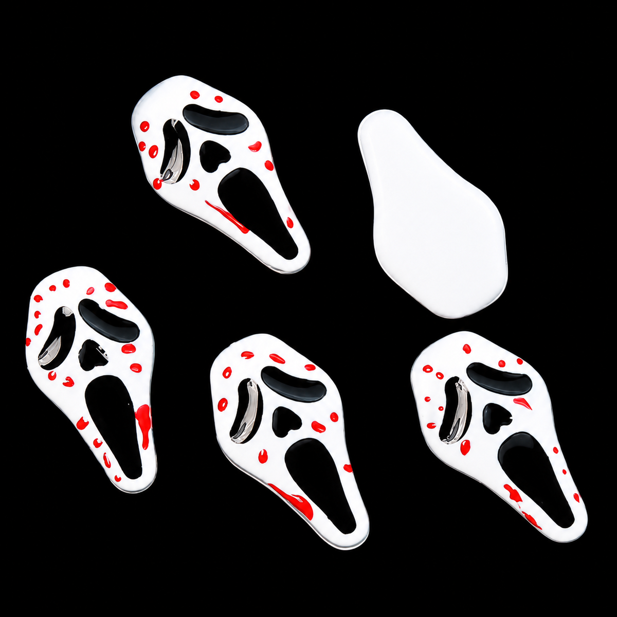 Ghost Face Nail Charms 5pcs
