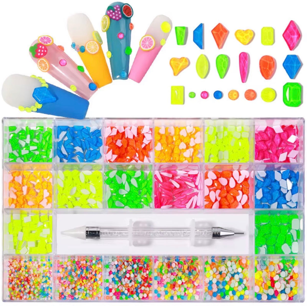 Neon Rhinestone Box