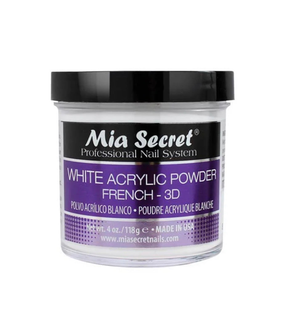 Mia Secret - White Acrylic Powder French 3D 4.0oz