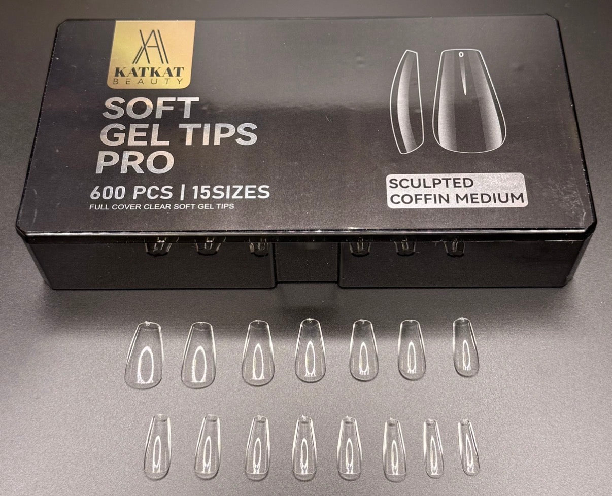 KAT Beauty - Sculpted Coffin Medium Tips