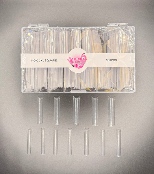 JNS - 3xl no c curve square tips