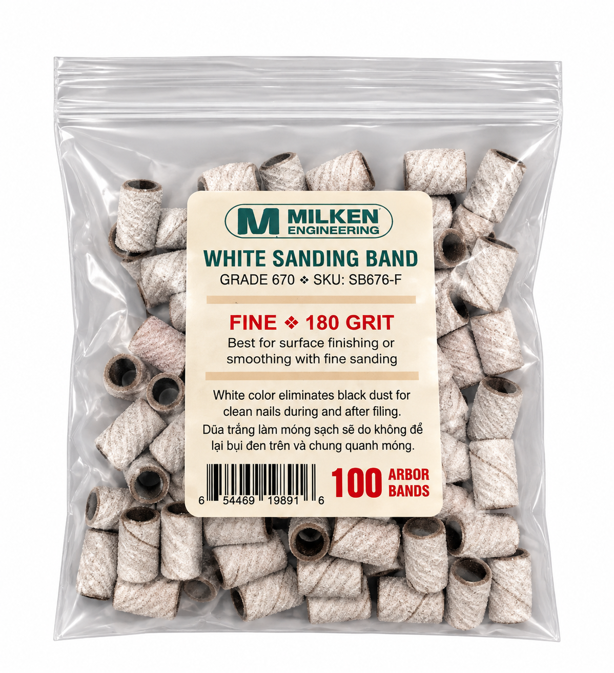 Milken - Zebra Sanding Bands 180 Grit
