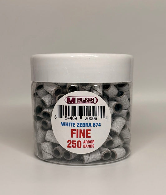 Milken - Fine Zebra Sanding Bands Jar