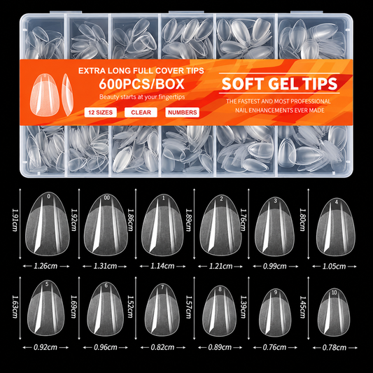 Full Cover Soft Gel Tips #003
