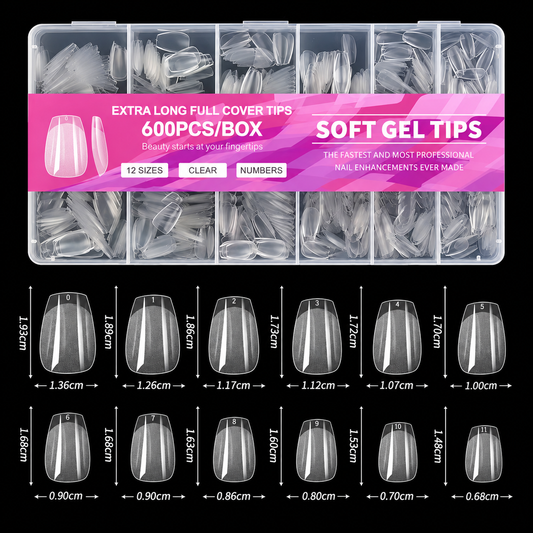 Full Cover Soft Gel Tips #001
