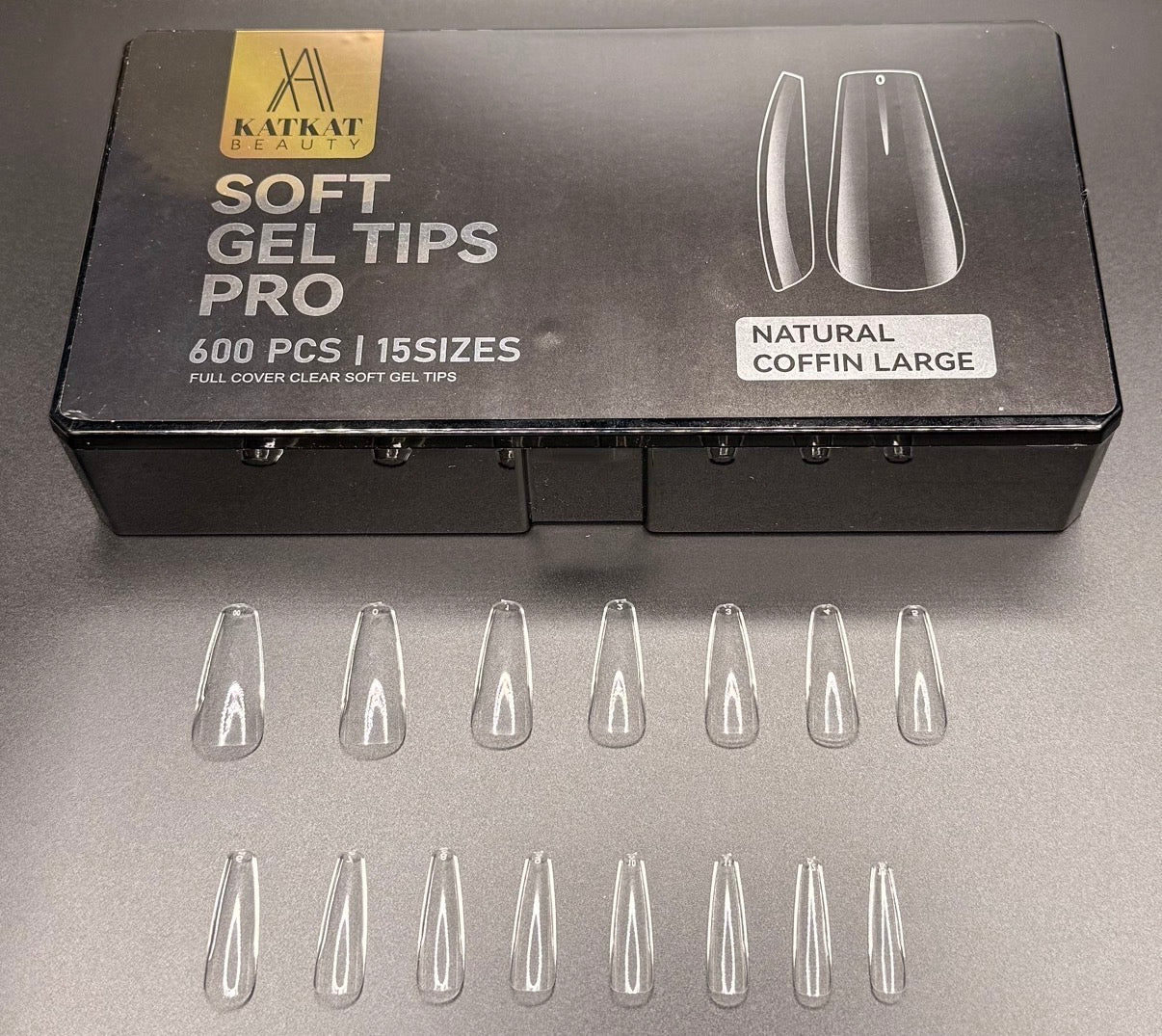 KAT Beauty - Natural Coffin Large Tips