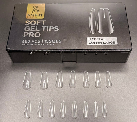 KAT Beauty - Natural Coffin Large Tips