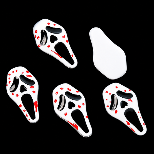 Ghost Face Nail Charms 5pcs