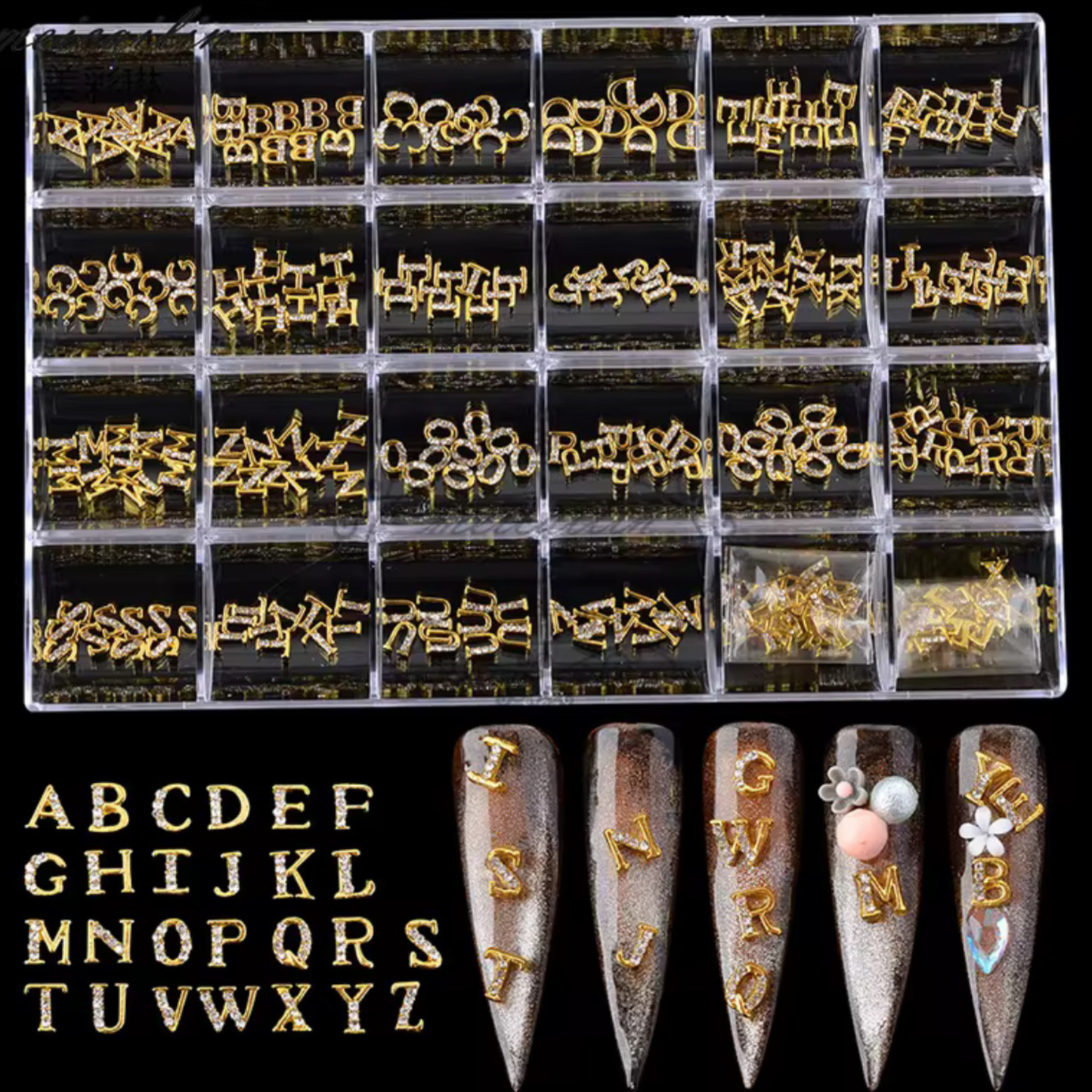 Gold Letter Charms