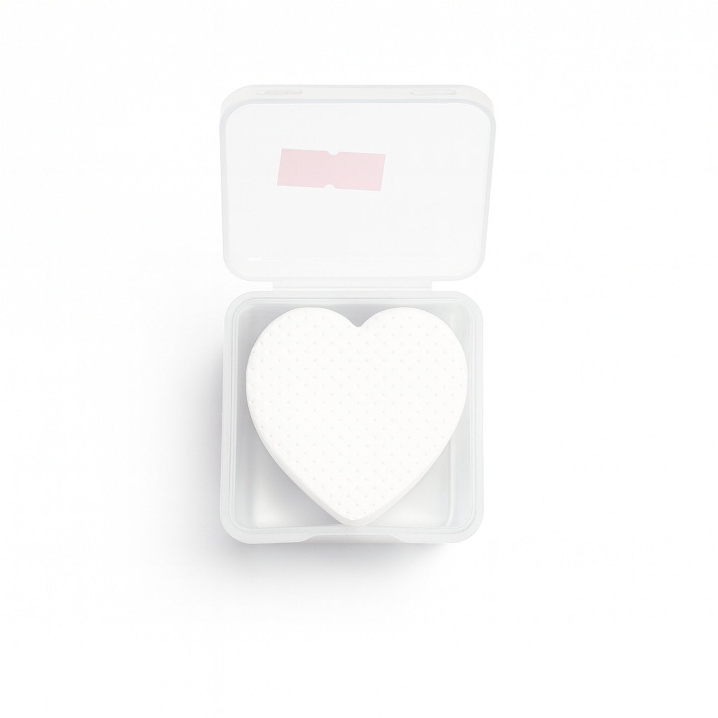 Salon-quality white nail wipes heart-shaped