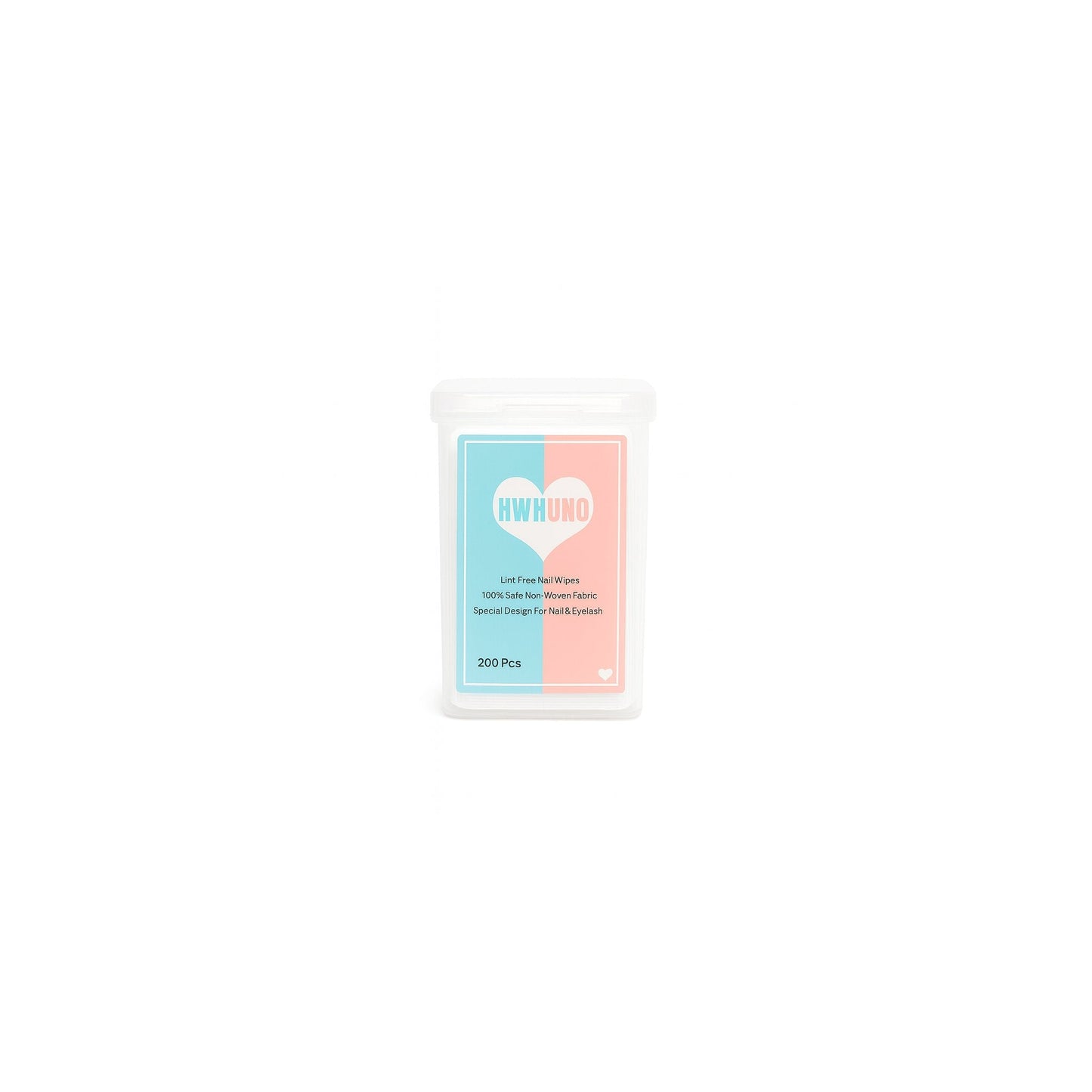 White Heart Lint-Free Nail Wipes – 200PCS 
