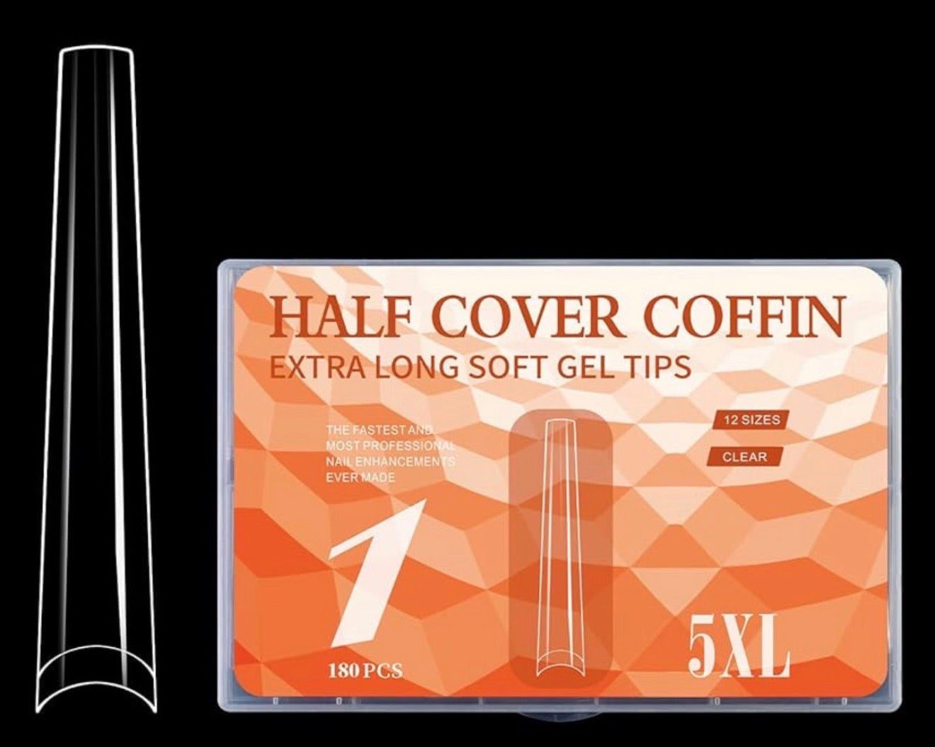 5XL Half Cover Coffin Tips
