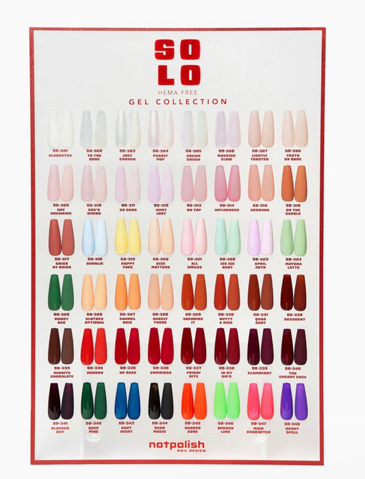 Not Polish - SOLO HEMA FREE Gel Collection