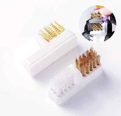 2-in-1 Mini Nail Drill Bit Dust Cleaner