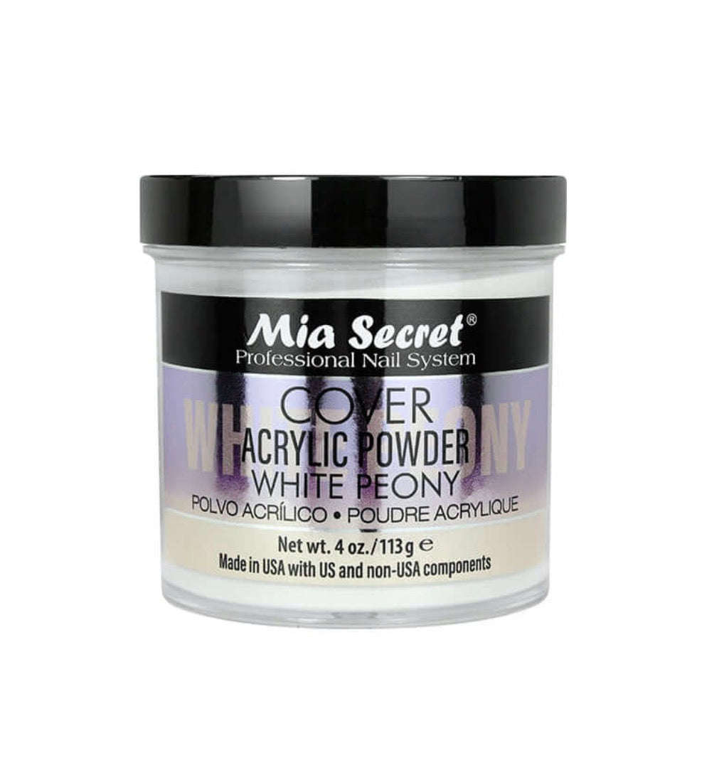 Mia Secret - White Peony Cover Acrylic Powder 4oz