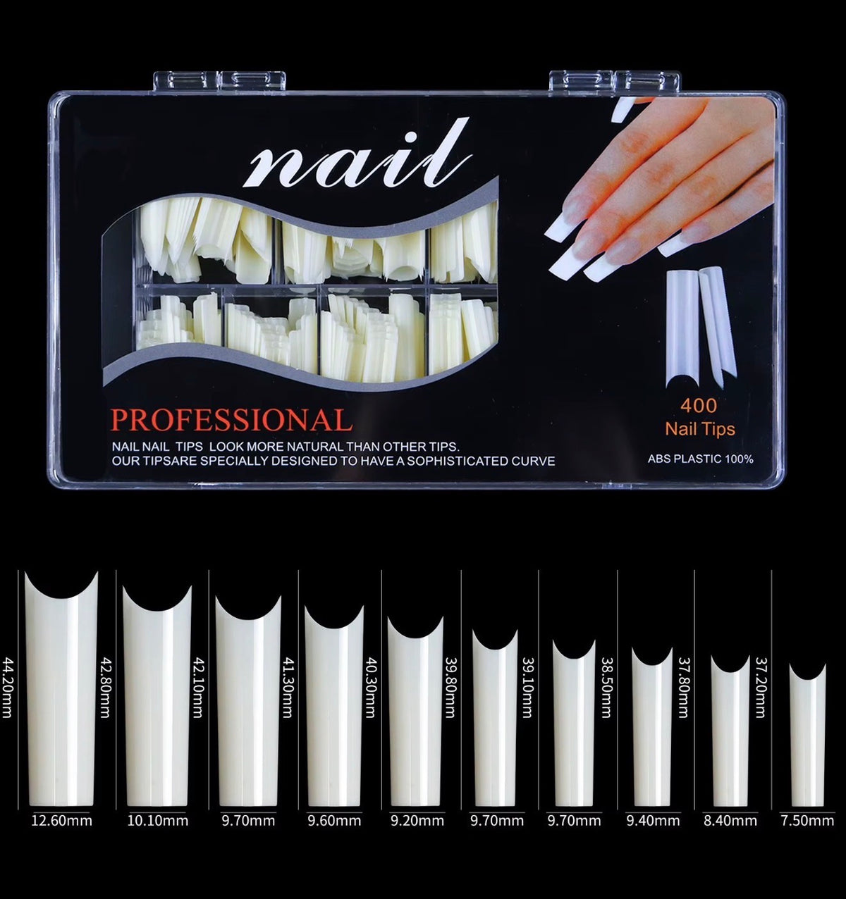 Natural Square Nail Tips #003