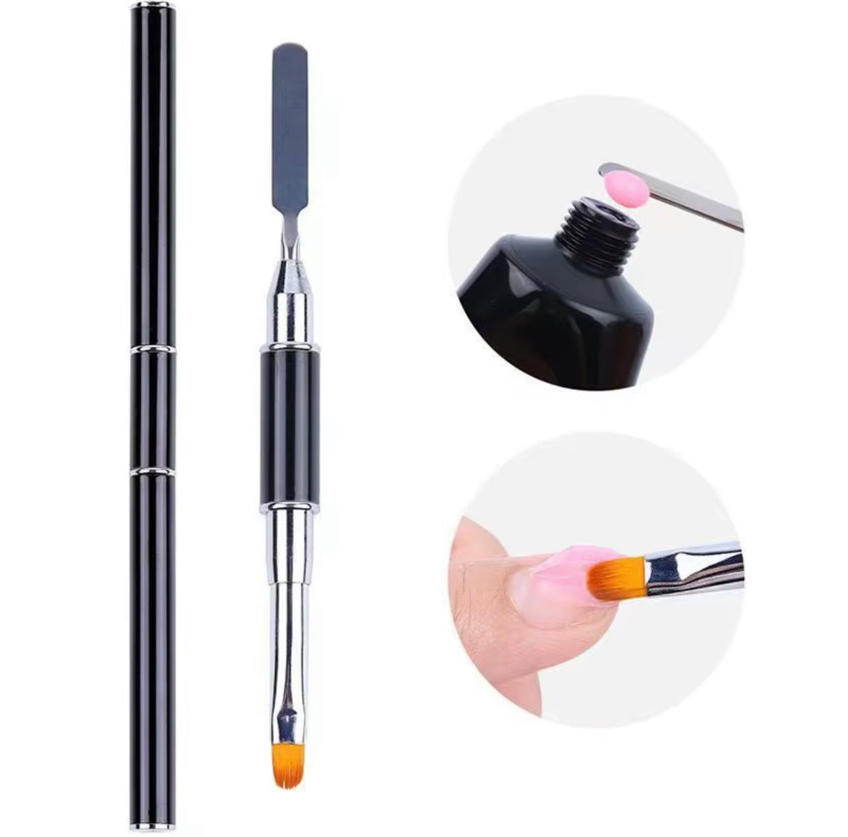 Black Poly Gel Brush