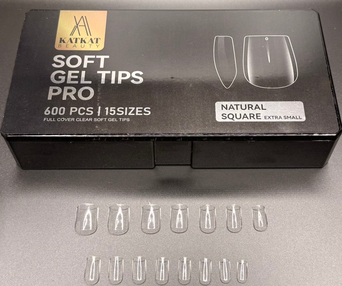 KAT Beauty - Natural Square Extra Small Tips