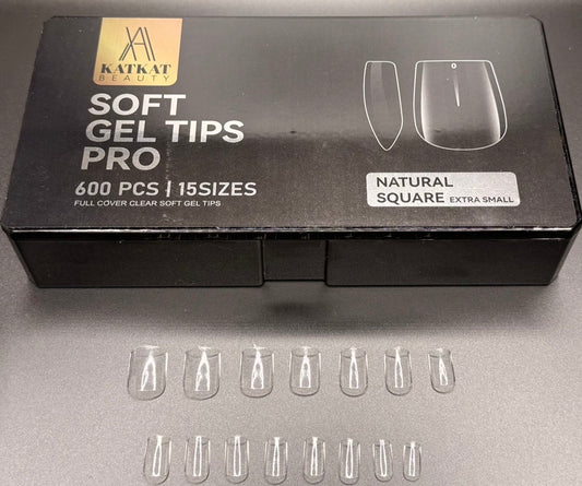 KAT Beauty - Natural Square Extra Small Tips