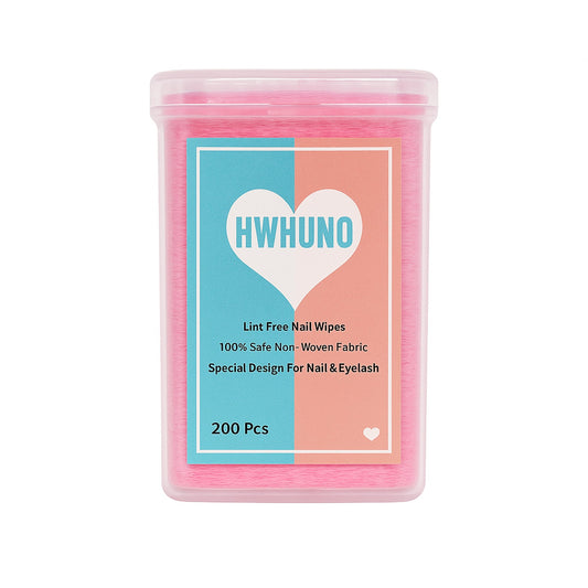 JNS Pink Heart Lint-Free Wipes – 200PCS 
