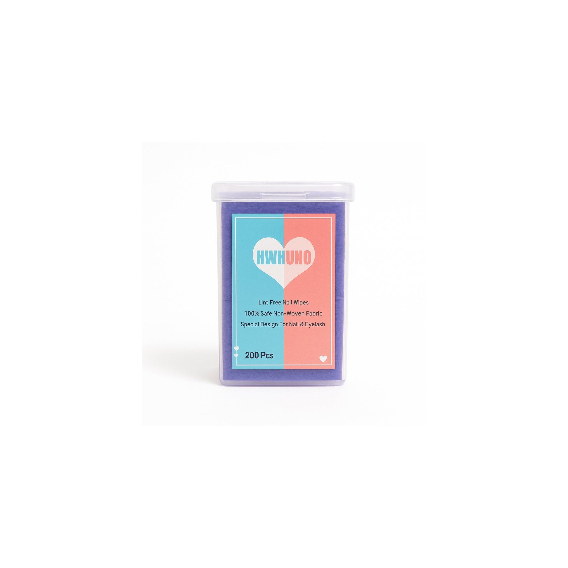 Purple Heart Lint-Free Nail Wipes – 200PCS 