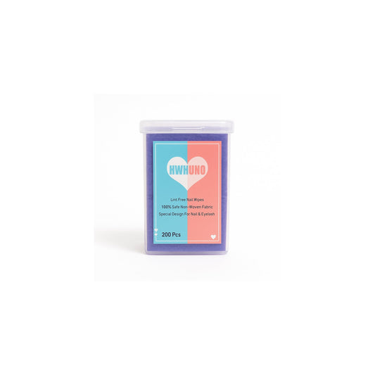 Purple Heart Lint-Free Nail Wipes – 200PCS 