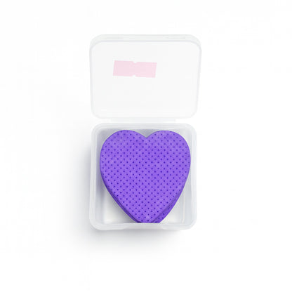 Salon lint-free wipes for nails – purple heart-shaped 200 pieces