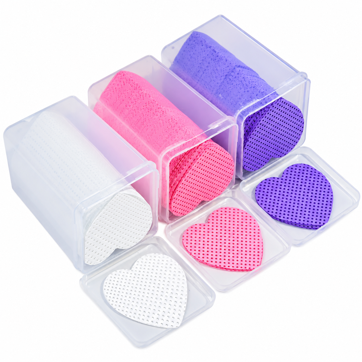 Heart Lint Free Nail Wipes