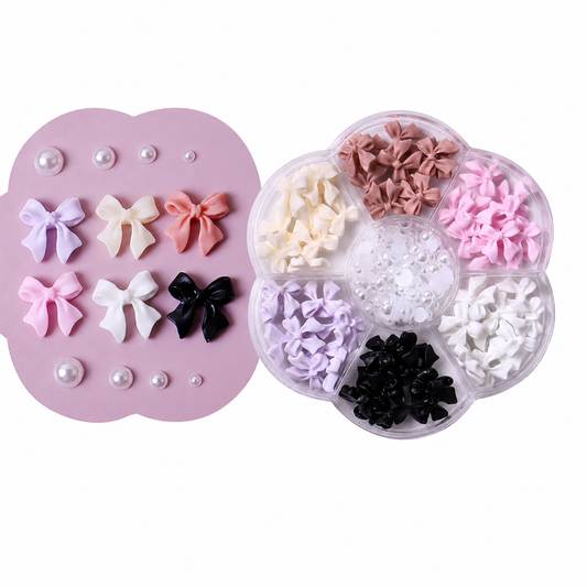 Mixed - Bow and Pearl Charms
