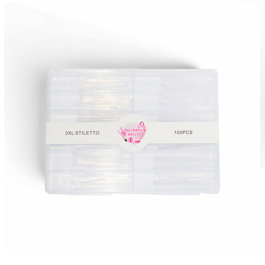 JNS 3XL Stiletto Nail Tips - 100PCS