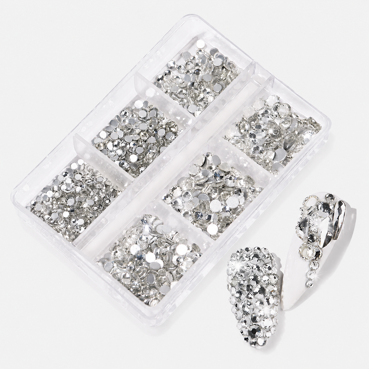 Silver Flat Back Rhinestones