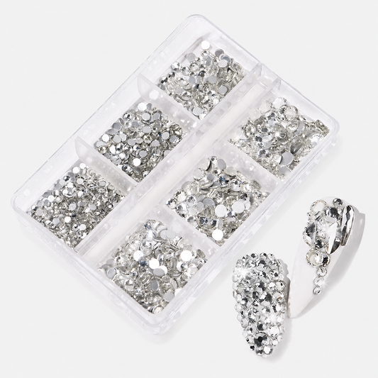 Silver Flat Back Rhinestones